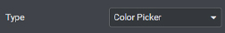 Color Picker type select
