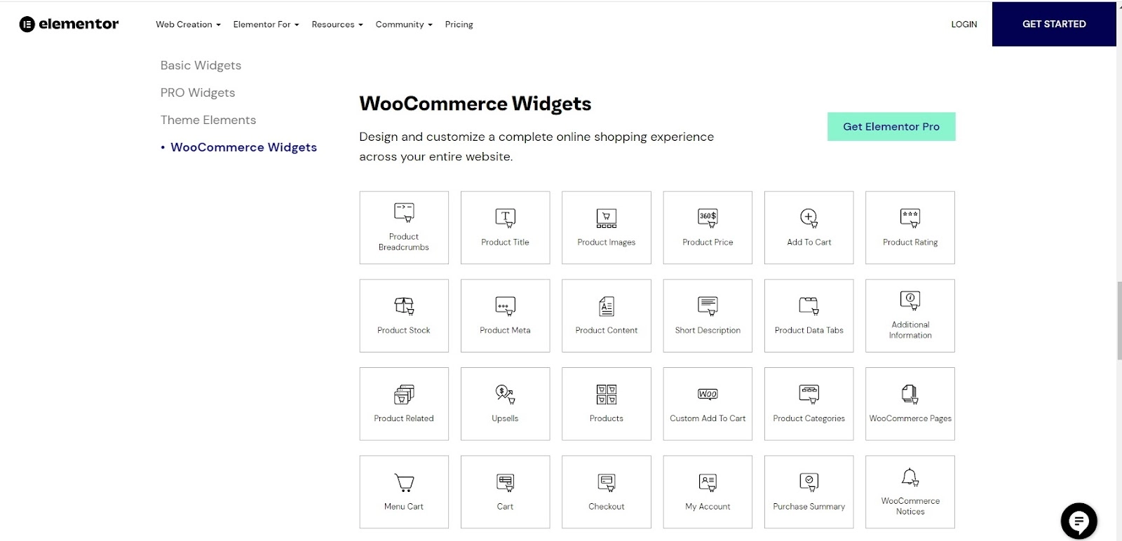 WooCommerce Widgets from Elementor